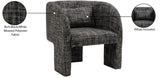 Sawyer Accent Chair - Modern Boxy Design with Woven Fabric, Back Support Pillow, Perfect for Guests