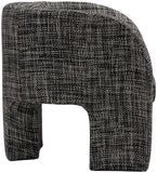 Sawyer Accent Chair - Modern Boxy Design with Woven Fabric, Back Support Pillow, Perfect for Guests
