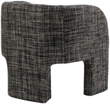 Sawyer Accent Chair - Modern Boxy Design with Woven Fabric, Back Support Pillow, Perfect for Guests