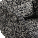 Sawyer Accent Chair - Modern Boxy Design with Woven Fabric, Back Support Pillow, Perfect for Guests