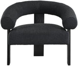 Winston Modern Accent Chair - Luxe Boucle Upholstery, Curved Back Design, Stylish Comfort for Any Room