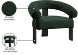 Winston Modern Accent Chair - Luxe Boucle Upholstery, Curved Back Design, Stylish Comfort for Any Room