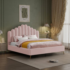 Lily Velvet Queen Bed