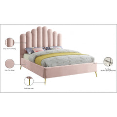 Lily Velvet Queen Bed