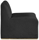 Alta Contemporary Accent Chair with Brushed Gold Legs and Solid Wood Frame for Stylish Living Spaces