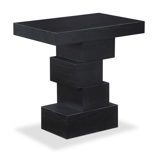 Westmount End Table - Elegant Art Deco Design with Sturdy Ash Veneer Construction for Living Room Charm