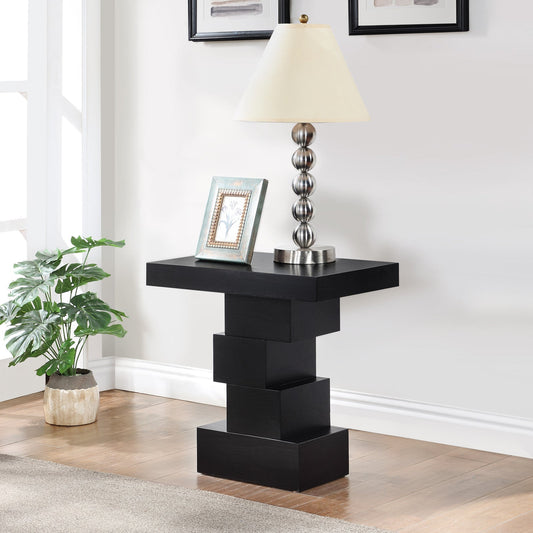 Westmount End Table - Elegant Art Deco Design with Sturdy Ash Veneer Construction for Living Room Charm