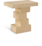 Westmount End Table - Elegant Art Deco Design with Sturdy Ash Veneer Construction for Living Room Charm