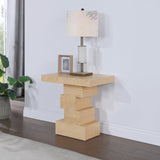 Westmount End Table - Elegant Art Deco Design with Sturdy Ash Veneer Construction for Living Room Charm