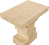 Westmount End Table - Elegant Art Deco Design with Sturdy Ash Veneer Construction for Living Room Charm