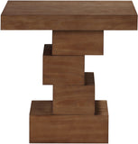 Westmount End Table - Elegant Art Deco Design with Sturdy Ash Veneer Construction for Living Room Charm