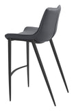 Magnus Barstool (Set of 2) Dark Gray & Black