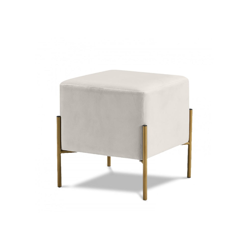 Isla Velvet Ottoman | Stool