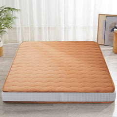 MAXYOYO 6" Extra Thick Japanese Futon Mattress with Rectangle Quilted, Stylish Floor Bed For Family, Light Brown