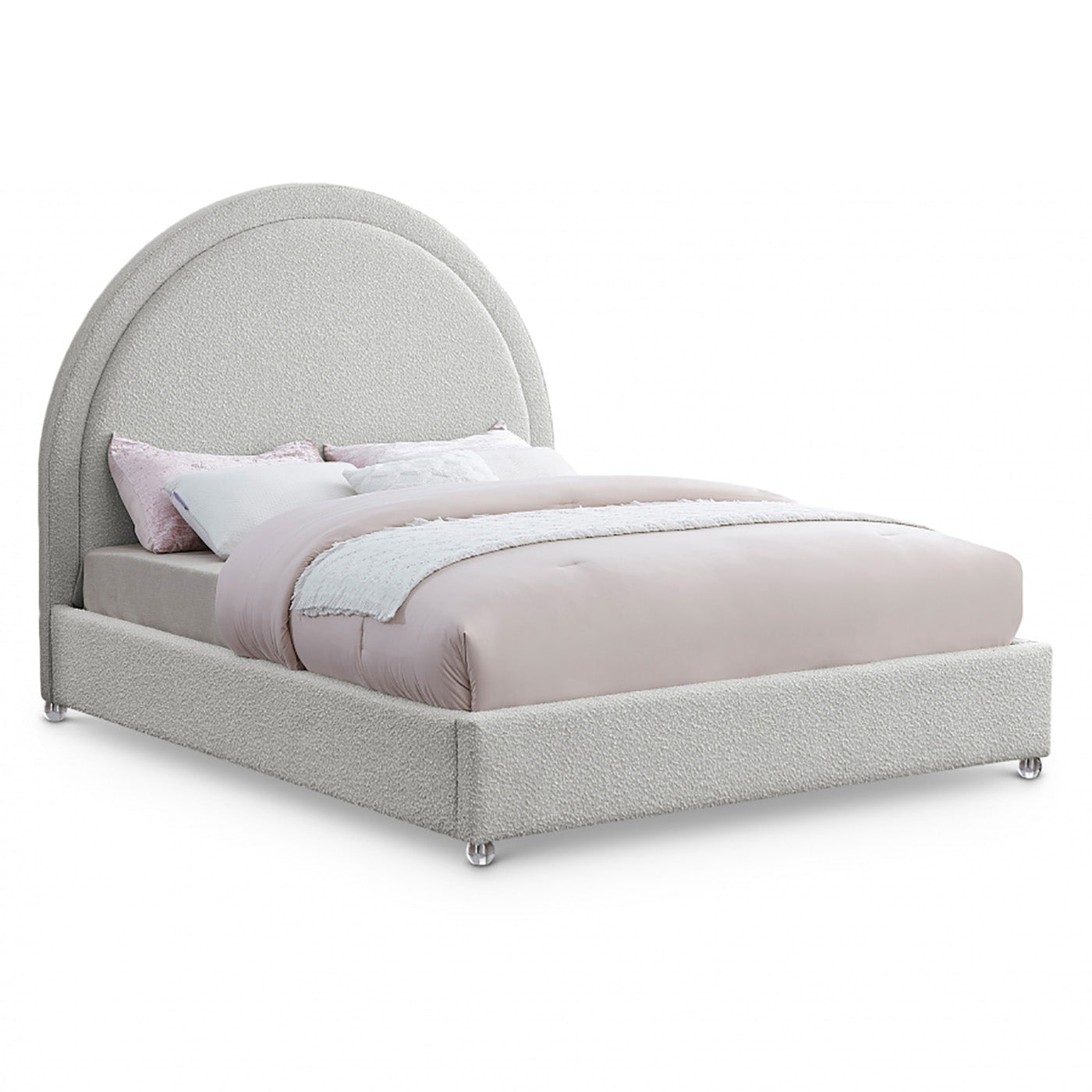 Milo Boucle Fabric Bed
