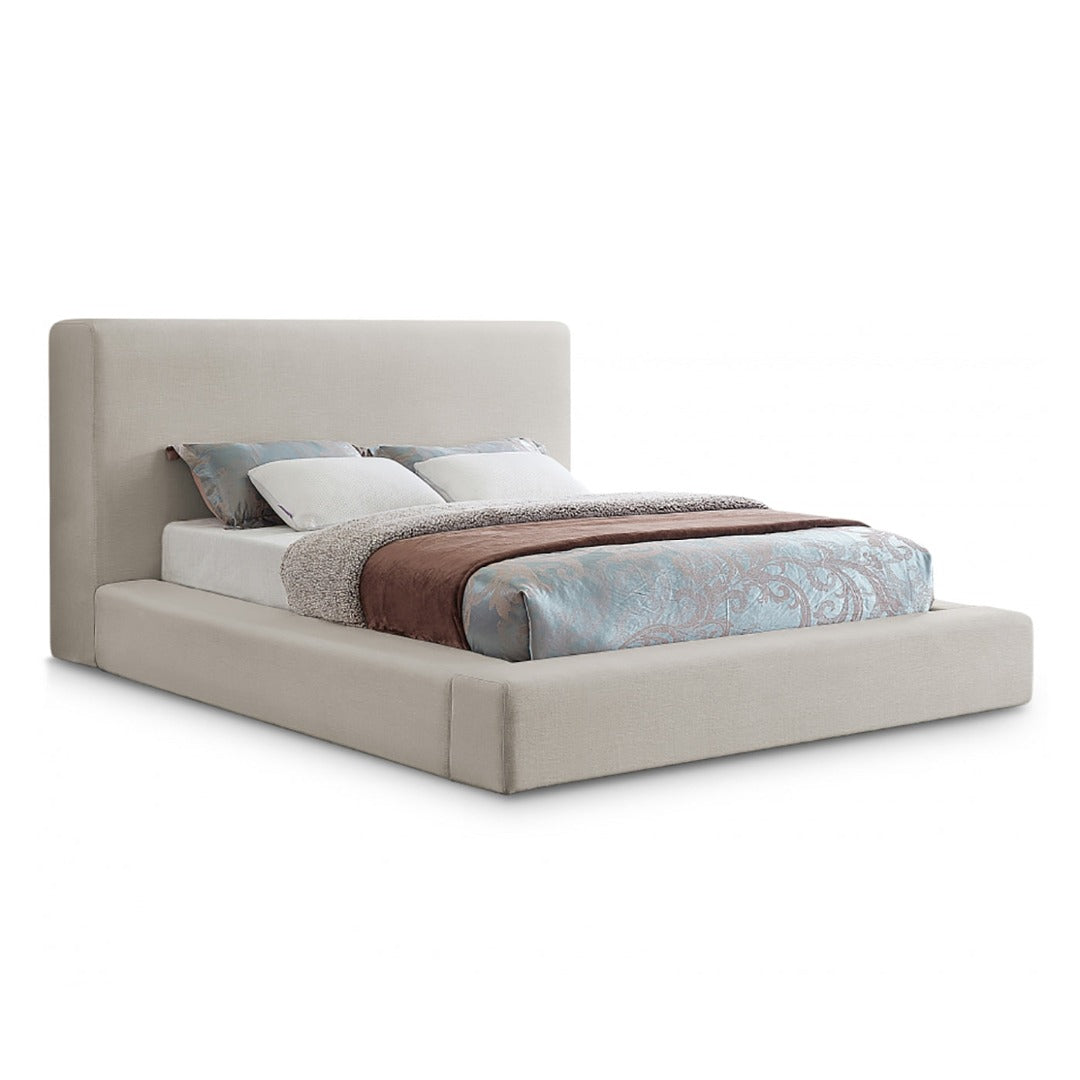 Devin Linen Textured Fabric Bed