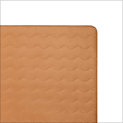 MAXYOYO 6" Extra Thick Wave Quilted Floor Futon Mattress, Topper Mattress Pad, Light Brown