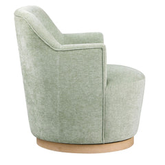 Clarita Chenille Fabric Swivel Accent Chair