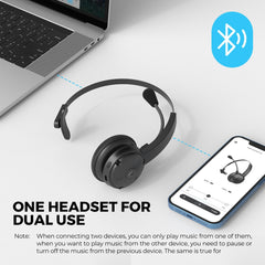 A7 Pro AI Noise Cancellation Trucker Bluetooth Headset