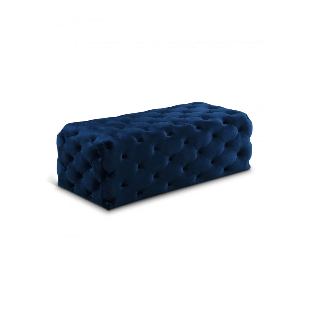 Casey Velvet Ottoman | Bench