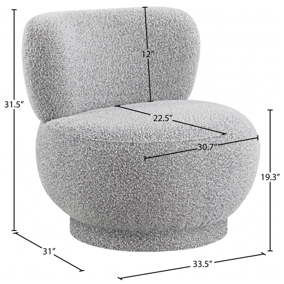 Calais Boucle Fabric Accent Chair