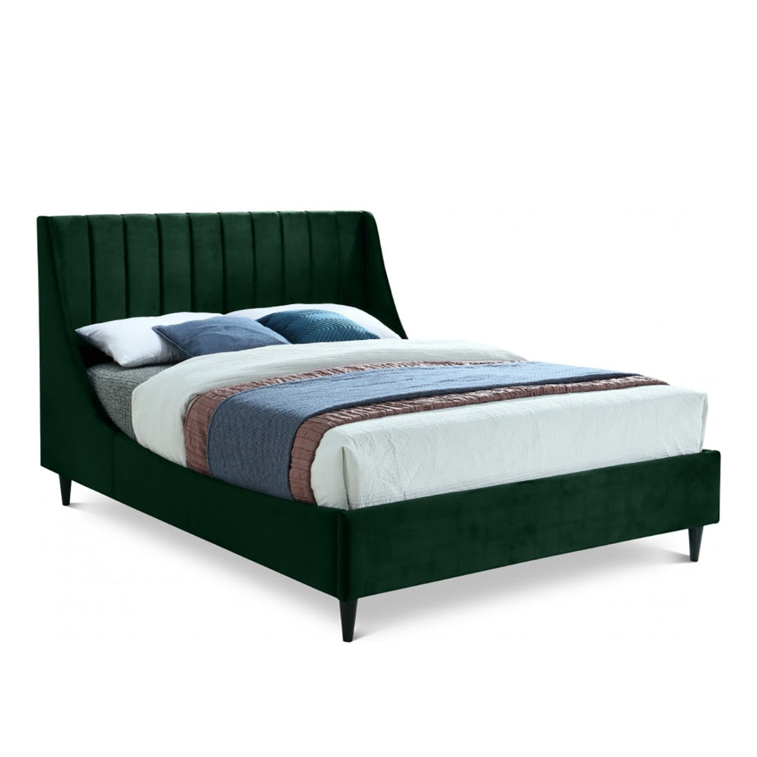 Eva Velvet Queen Bed