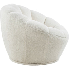 Dream Faux Sheepskin Fur Swivel Accent Chair