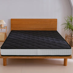 MAXYOYO 6" Extra Thick Floor Futon Mattress, Diamond Quilting, Black