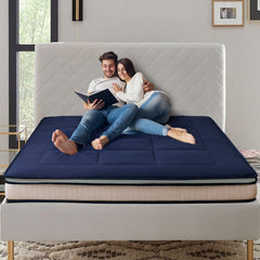 DreamLux Supreme 6" Pillow Top Futon Mattress, Navy