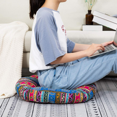 MAXYOYO Round Boho Floor Cushion, 22 Inch