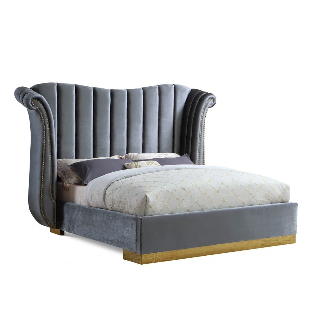 Flora Velvet Bed