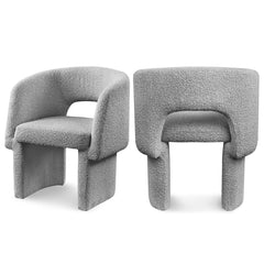 Emmet Boucle Fabric Dining Chair / Accent Chair