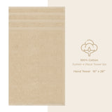 American Soft Linen 100%  Cotton Turkish Towels, 4 Pack Hand Towel Set, Super Soft, Absorbent, Quick Dry Premium Towels