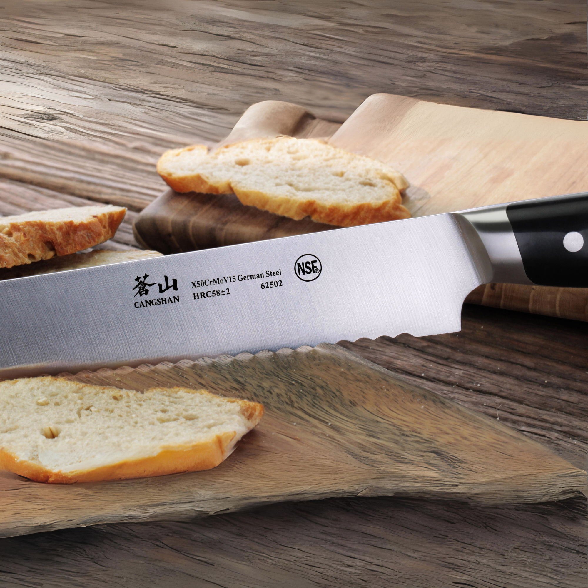 Z Series 10.25-Inch Bread Knife, Forged German Steel, 62502