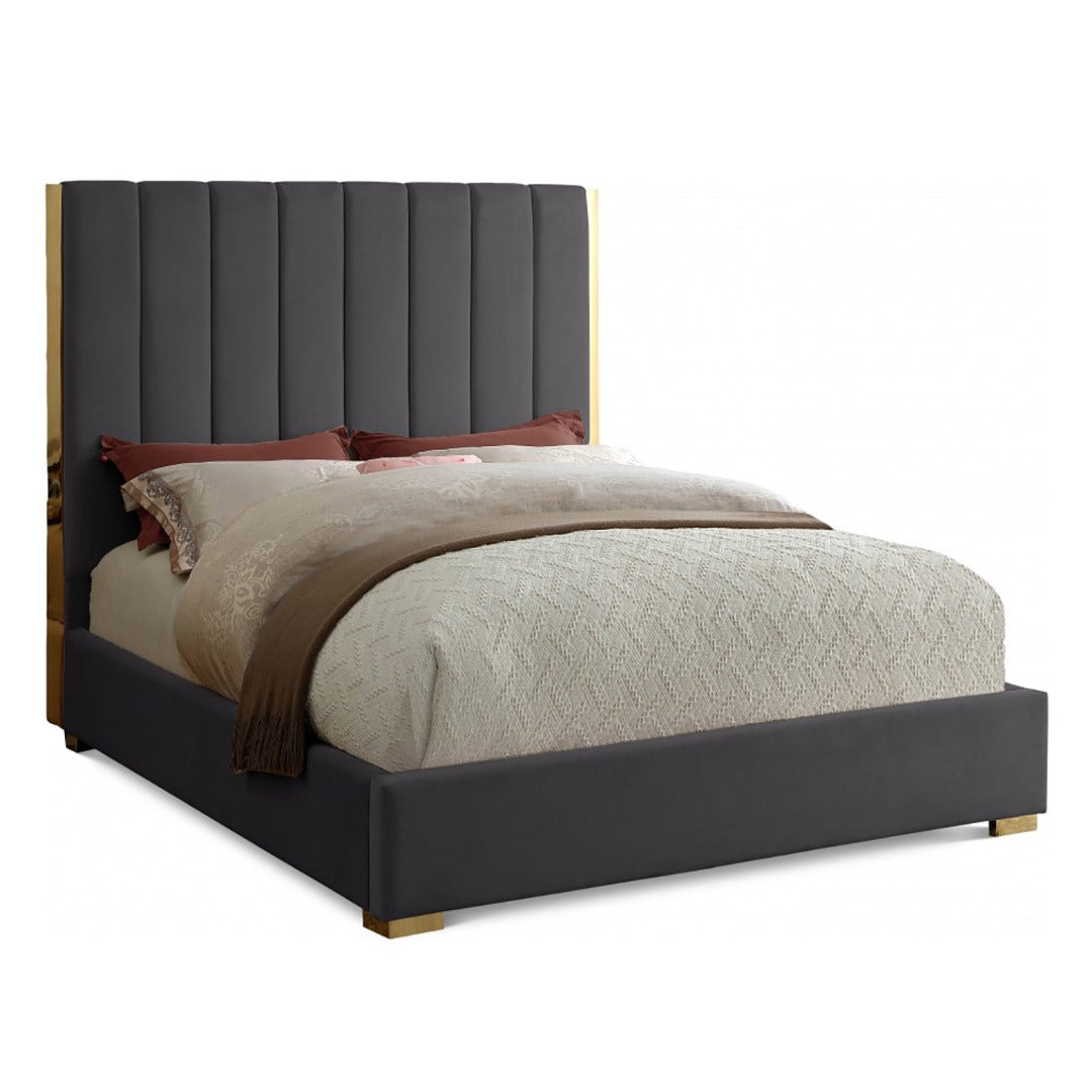 Becca Velvet Queen Bed