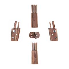 W Series 6-Piece Knife Block Set, German Steel, Walnut Block, 59960