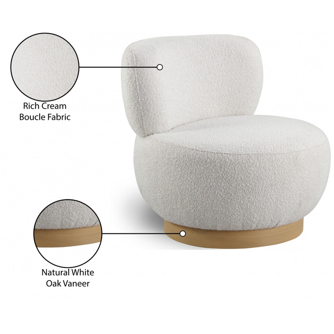 Calais Boucle Fabric Accent Chair