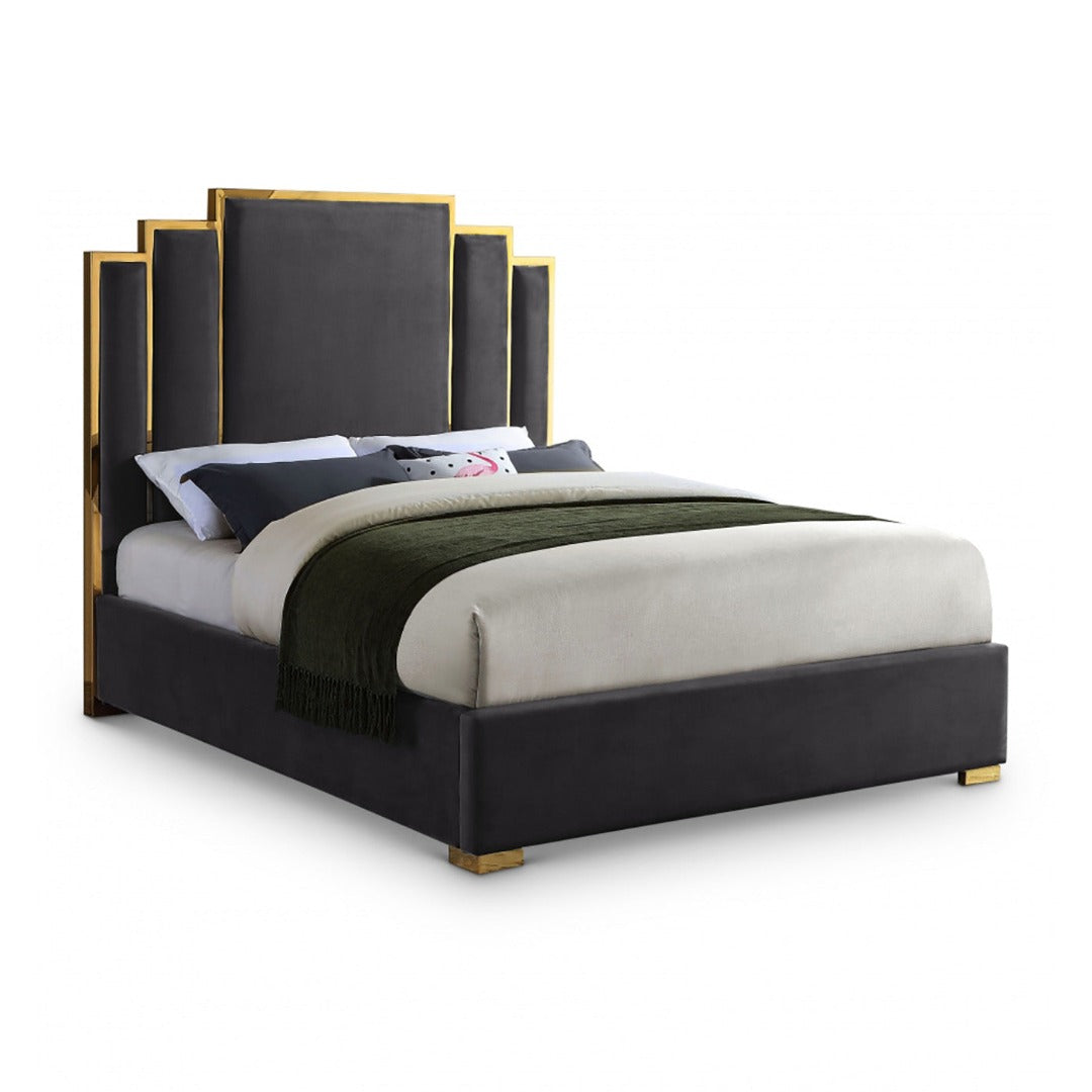 Hugo Velvet Bed