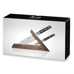 TC Series 3-Piece Knife Block Set, Walnut, Forged Swedish 14C28N Steel, 1021202