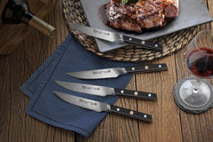 TC Series 4-Piece Steak Knife Set, Forged Swedish 14C28N Steel, 1021066