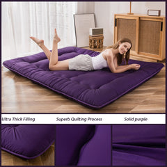 MAXYOYO Japanese Floor Futon Mattress, Dark Purple