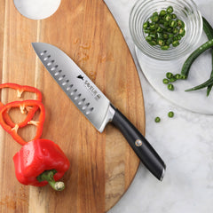 Saveur Selects 7-Inch Santoku Knife, Forged German Steel, 1026214