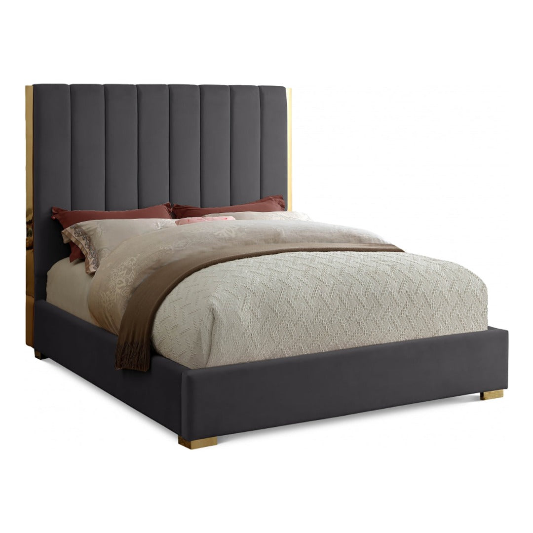 Becca Velvet Queen Bed