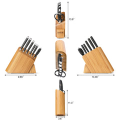 Saveur Selects 7-Piece Knife Block Set, Forged German Steel, 1026313