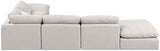 Indulge - Linen 6 Piece Modular Armless Sectional