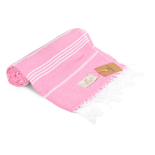 YURTLU’S Minimalist Series Premium Turkish Towel – Pink