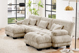 CLOUDIES 134" Sofa 3 Seater with 2 Ottoman