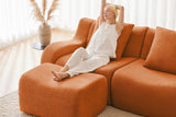 ROMA 148" 4-Seater Sofa with 1 Ottoman