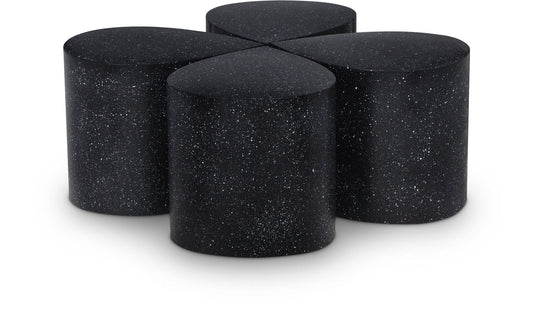 Petal - Coffee Table - Black Terazzo