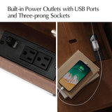 Colombo 3-Drawer Nightstand with Built-In Outlets(Optional Types)